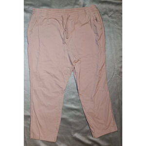 L.L. Bean Woman's 18W Reg Light Pink Favorite Fit Elastic Waist Pants Comfort